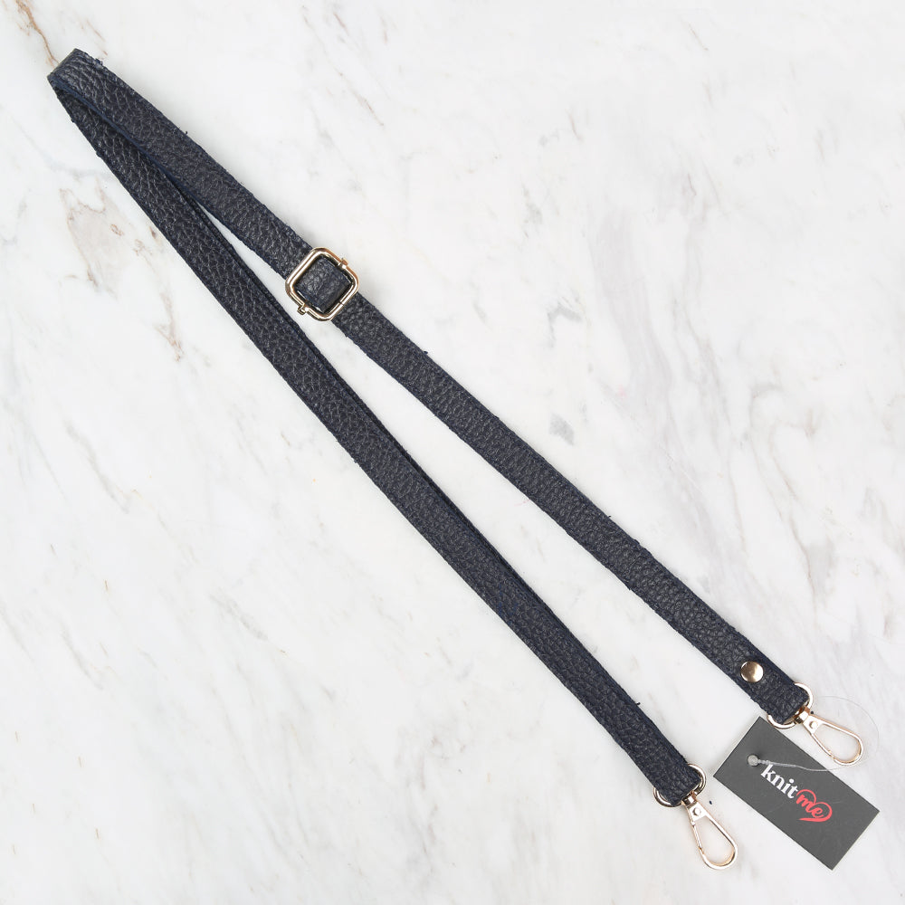 Knitme Sürgü Tokalı Çanta Askısı 135x1,5 cm Lacivert BA-0073